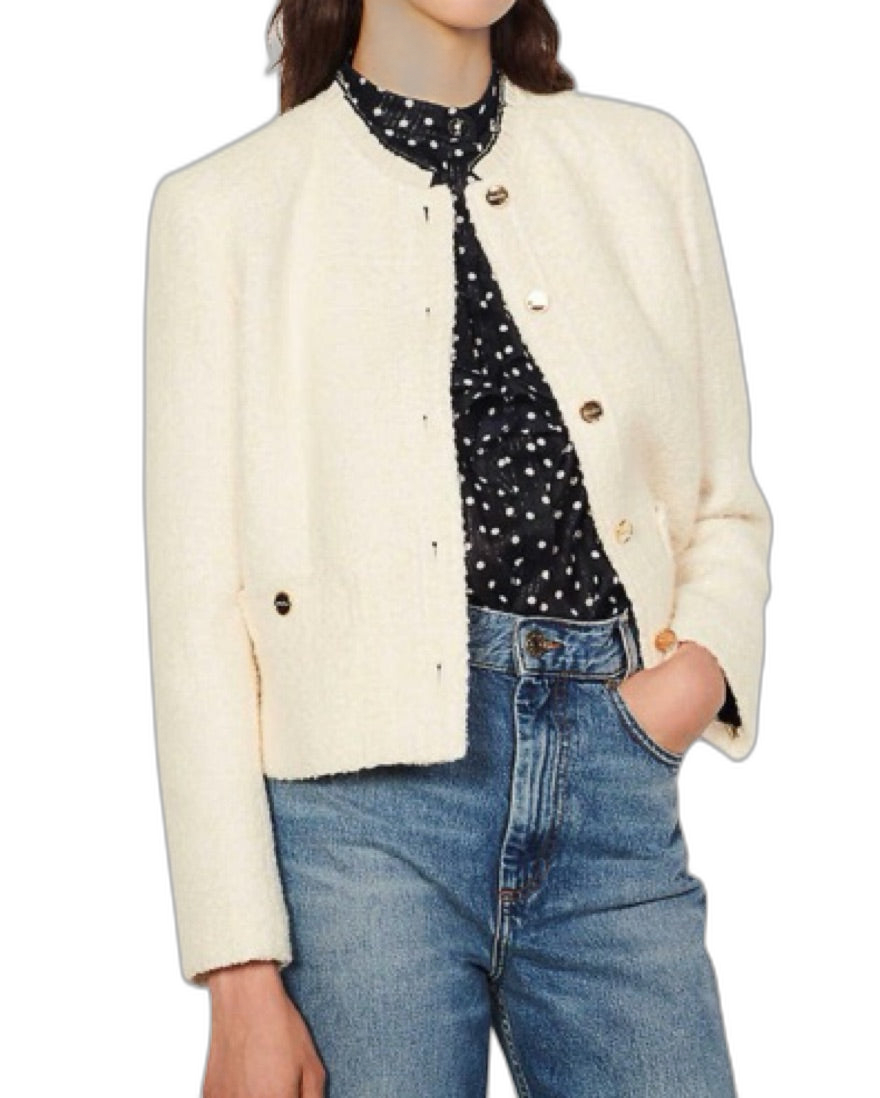 Sandro Sissi Tweed Jacket