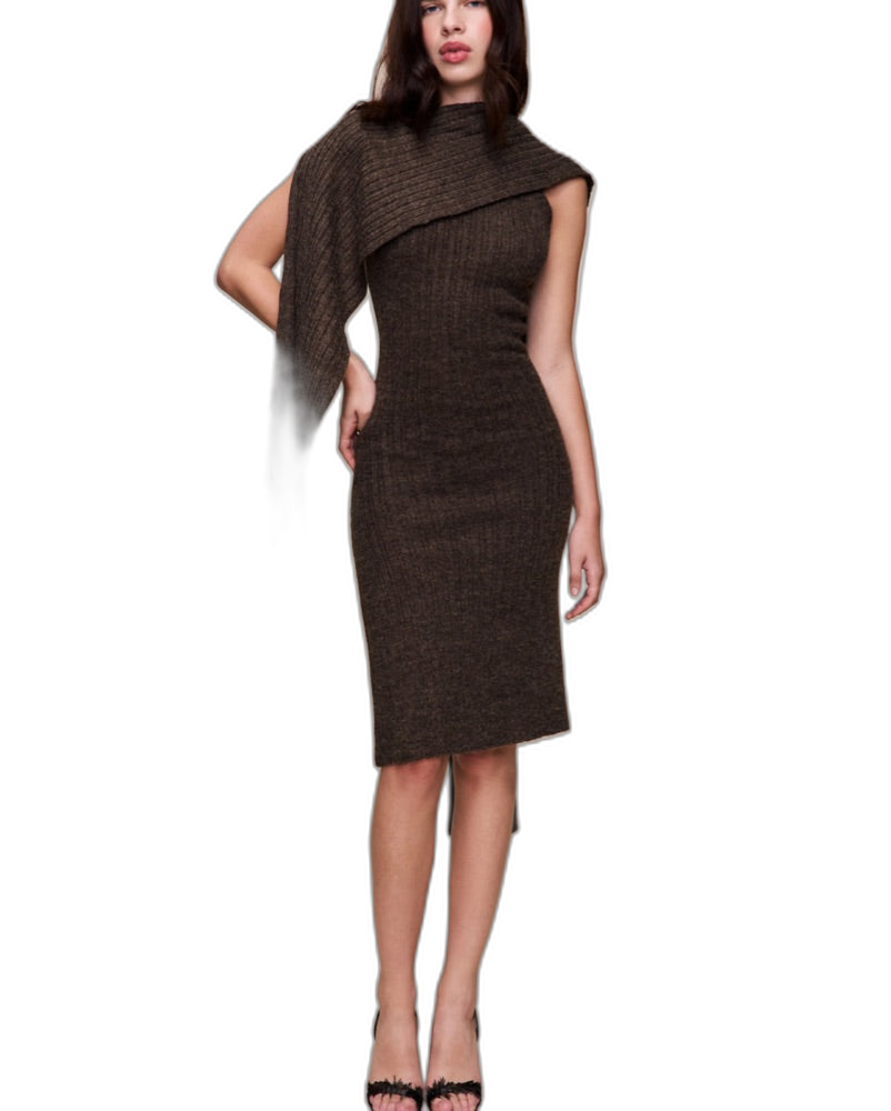 GUIZIO Knit Hooded Dress